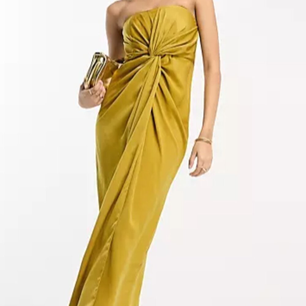 Mustard Yellow Midi Dress